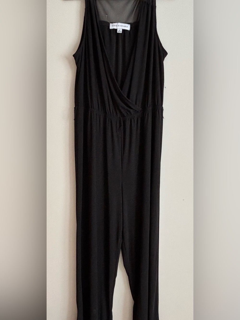 Emma & Michele Black Sleeveless Jumpsuit